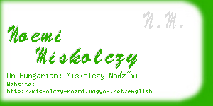 noemi miskolczy business card